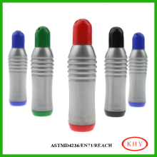 Non-toxic Ink Aerated Water Bottle Shape Permanent Marker Pen